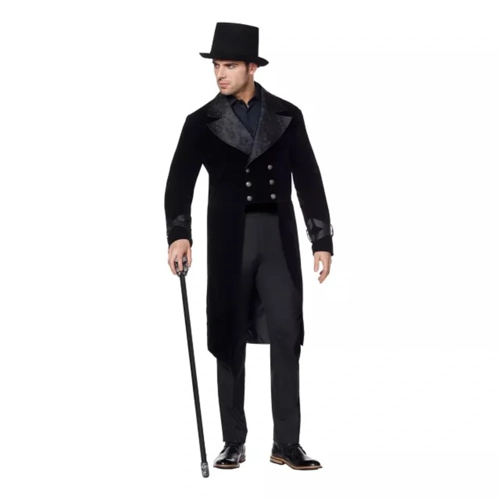 Spirit Black Renaissance Victorian-Style Gothic 🧛♂️ Costume Jacket - Picture 5 of 16